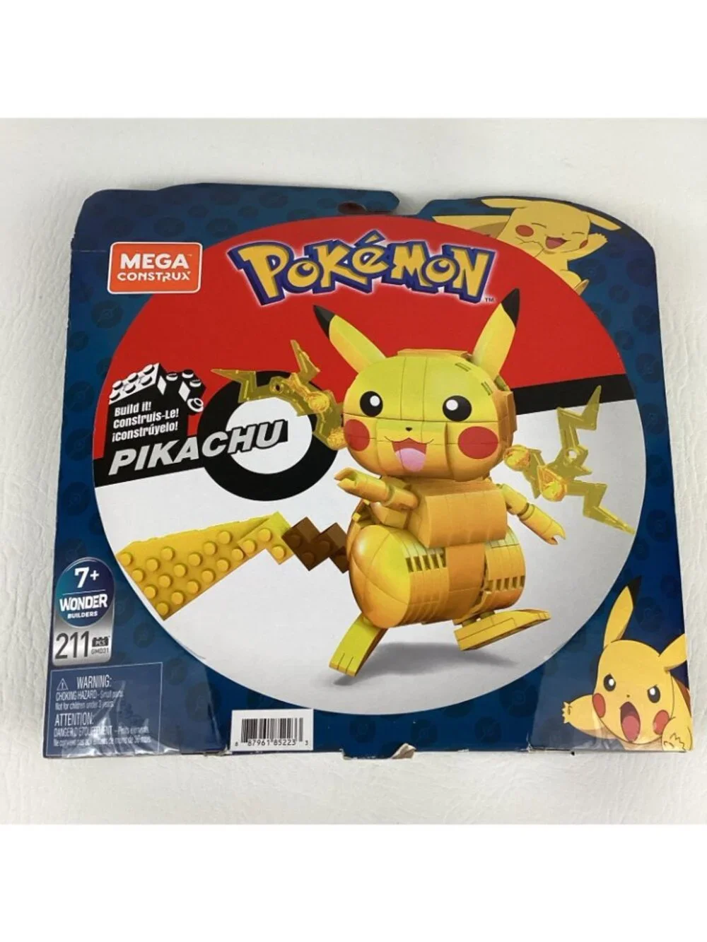 Mega Construx Pokemon Wonder Builders Pikachu Poseable Buildable Figure 2019 New